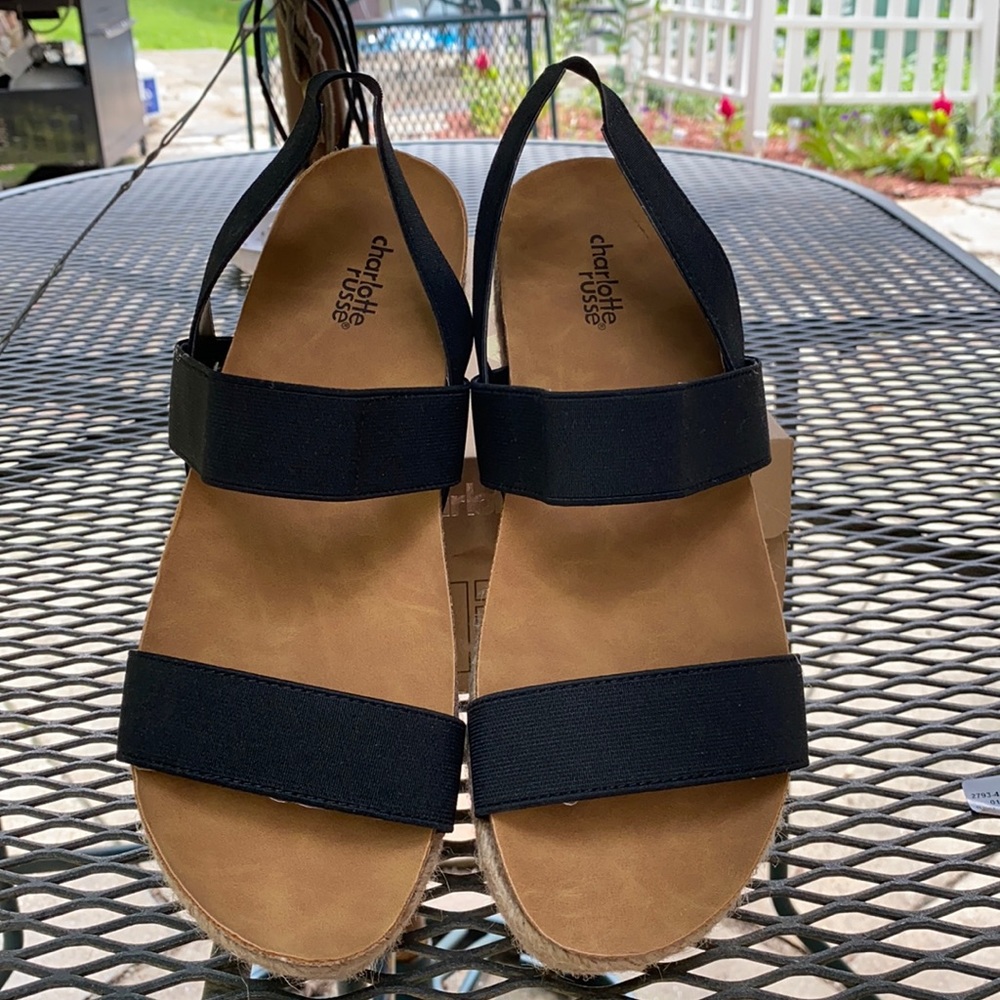 Cork strap sandals